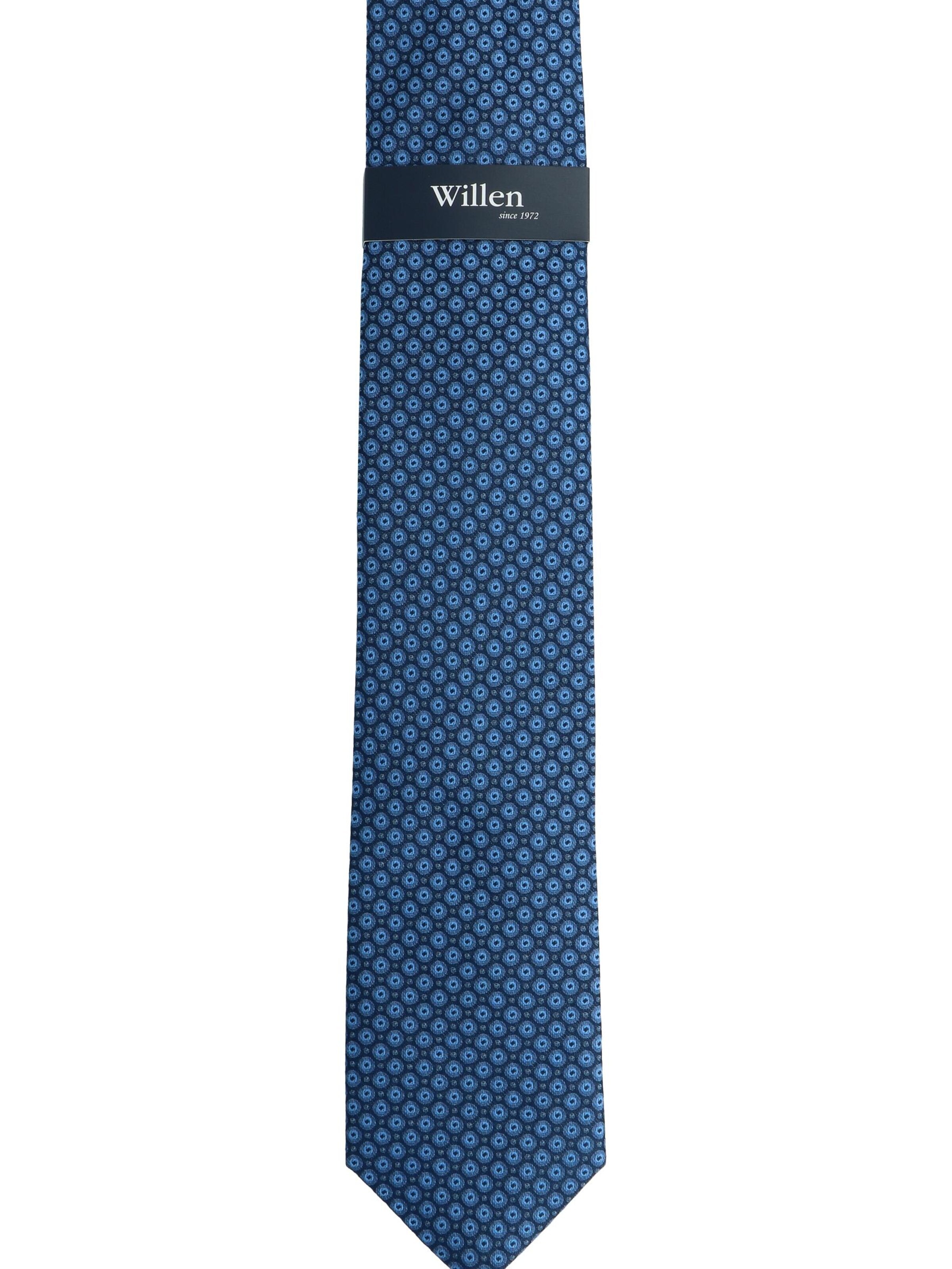 WILLEN Krawatte 'Kleinmuster Marine'‌‌‌‌‌‌‌‌‌ in Blau