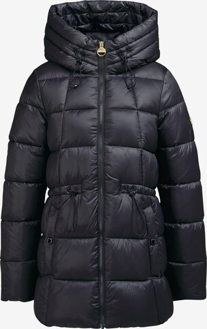 Barbour International Between-Seasons Coat 'Ennis' in Black: front