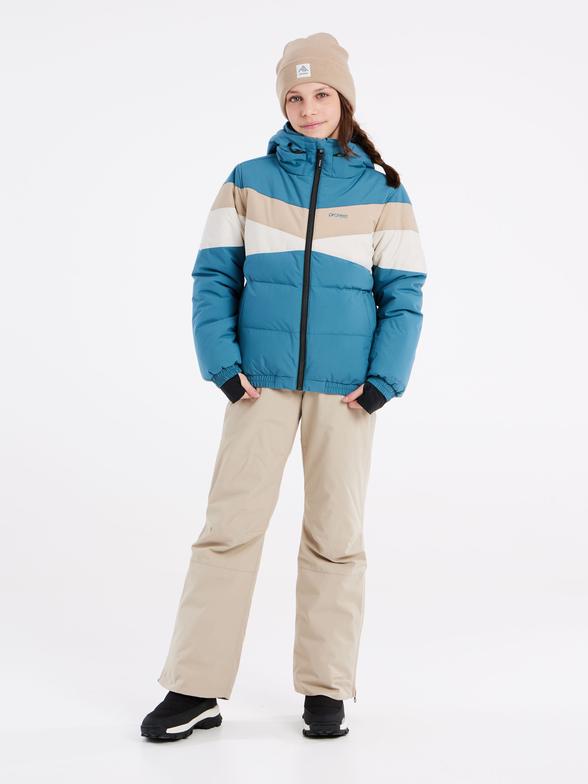 PROTEST Athletic Jacket 'PRTSISKIN JR' in Blue