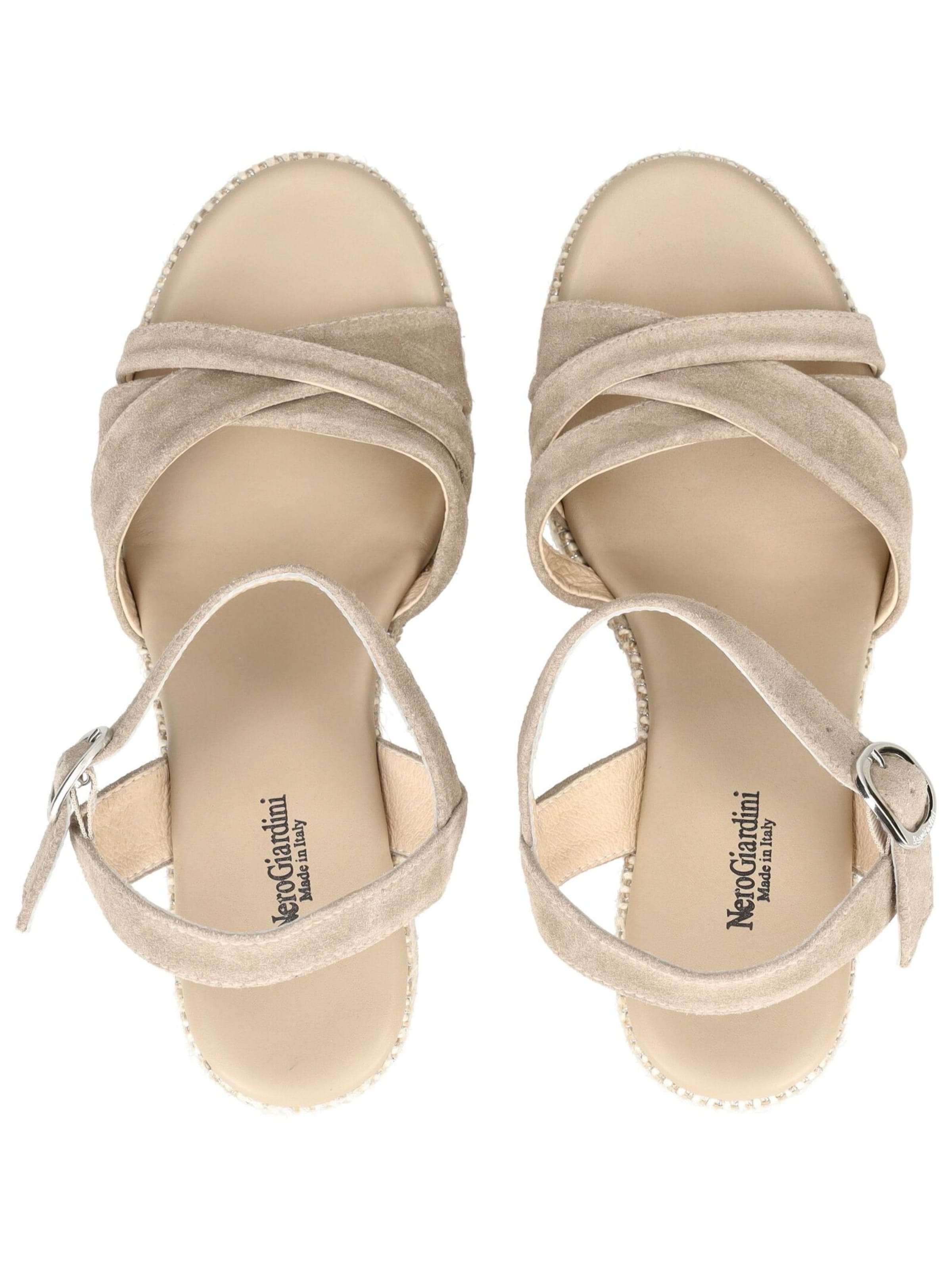 Nero Giardini Sandalen met riem in Beige