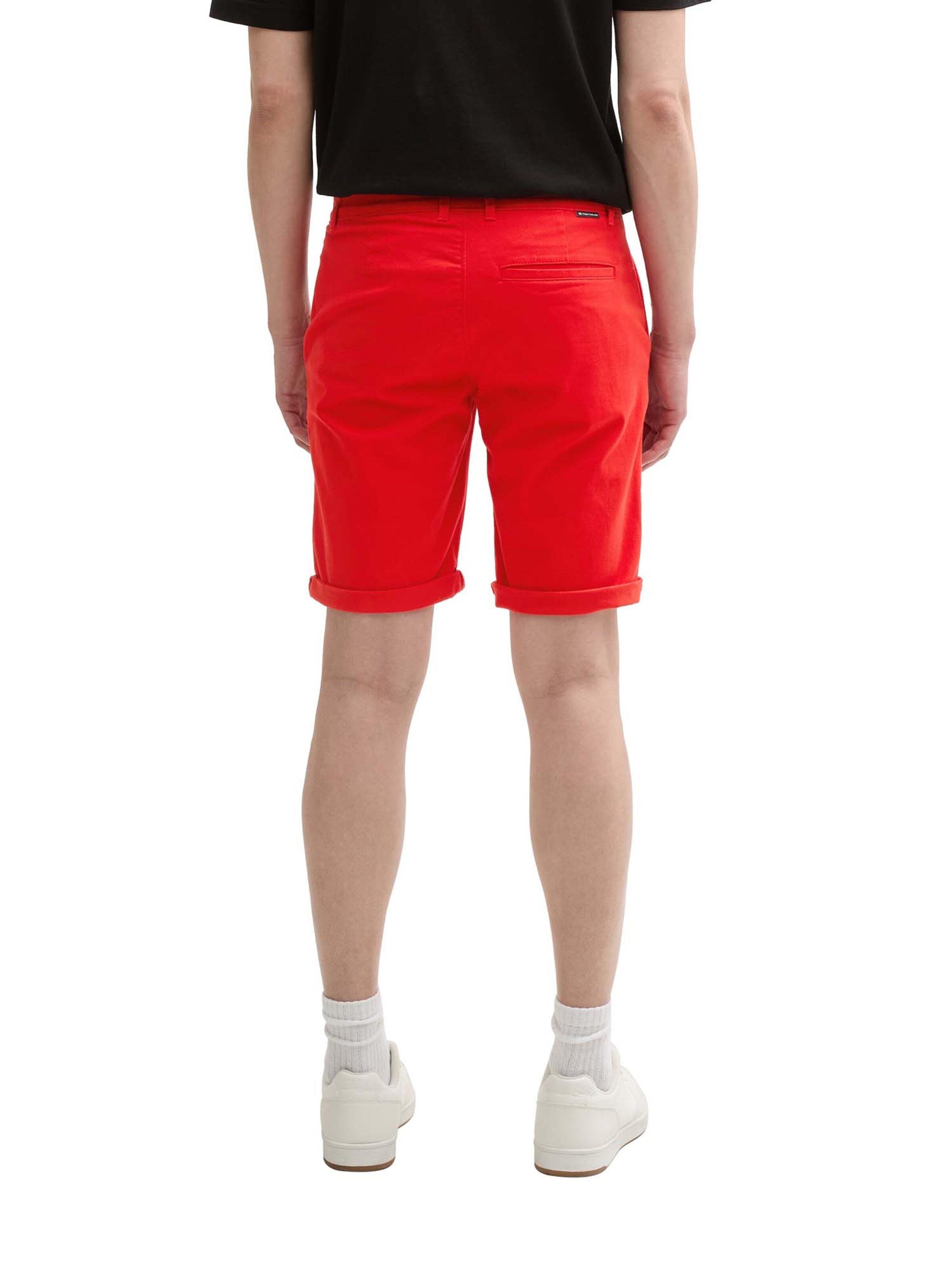 TOM TAILOR Úzky strih Chino nohavice - Červená