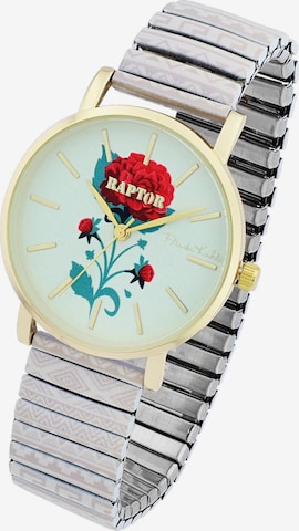 Raptor Analog Watch 'Frida Kahlo Edition, Mineralglas' in Grey: front