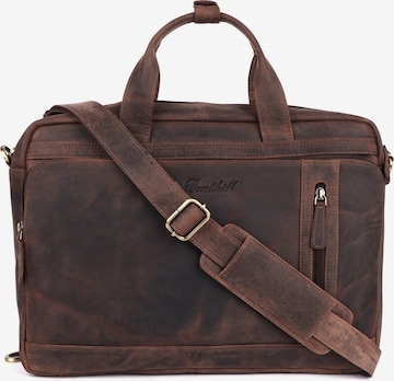 Benthill Laptoptasche in Braun: Vorderseite