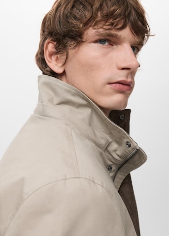 MANGO MAN Between-Seasons Parka 'Marcus' in Beige