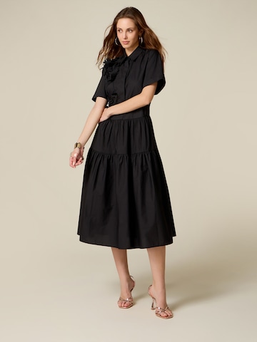 Robe oltre en noir : devant