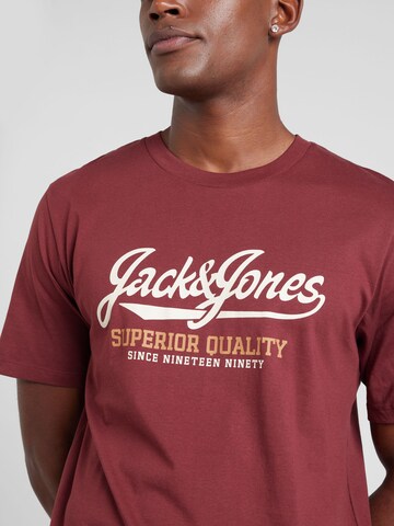 T-Shirt 'JPRBLUHUDSON' JACK & JONES en rouge