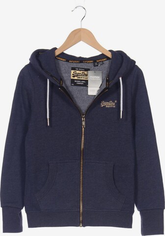 Superdry Sweatshirt & Zip-Up Hoodie in M in Blue: front