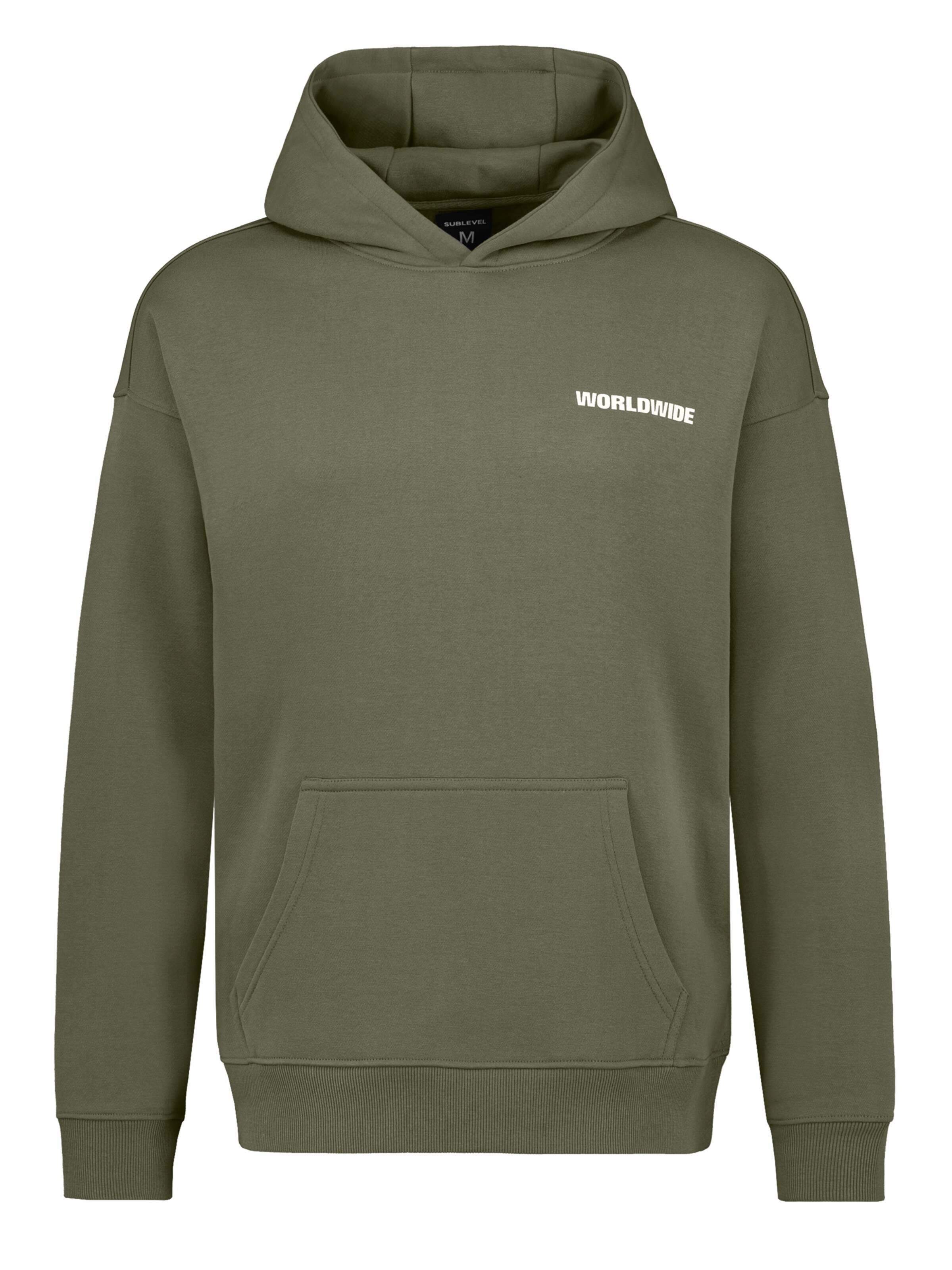 Sublevel Sweatshirt 'Worldwide' in Groen: voorkant