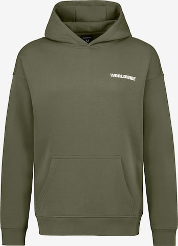 Sublevel Sweatshirt 'Worldwide' in Groen: voorkant