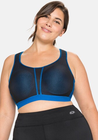 Bustino Reggiseno sportivo di SHEEGO in blu: frontale