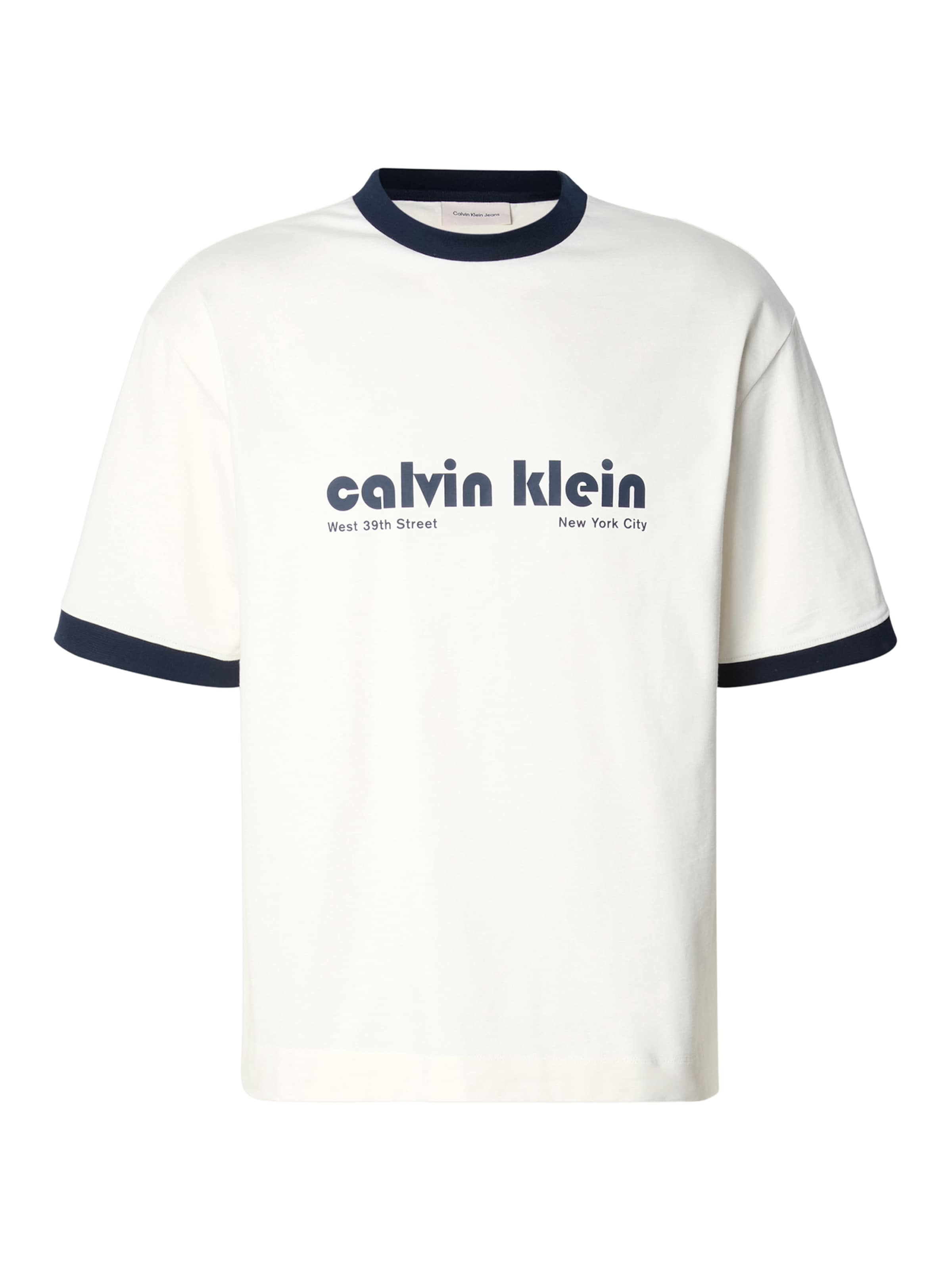 Maglietta di Calvin Klein Jeans in beige: frontale