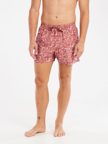 PROTEST Badeshorts 'PRTTifton' in Rot