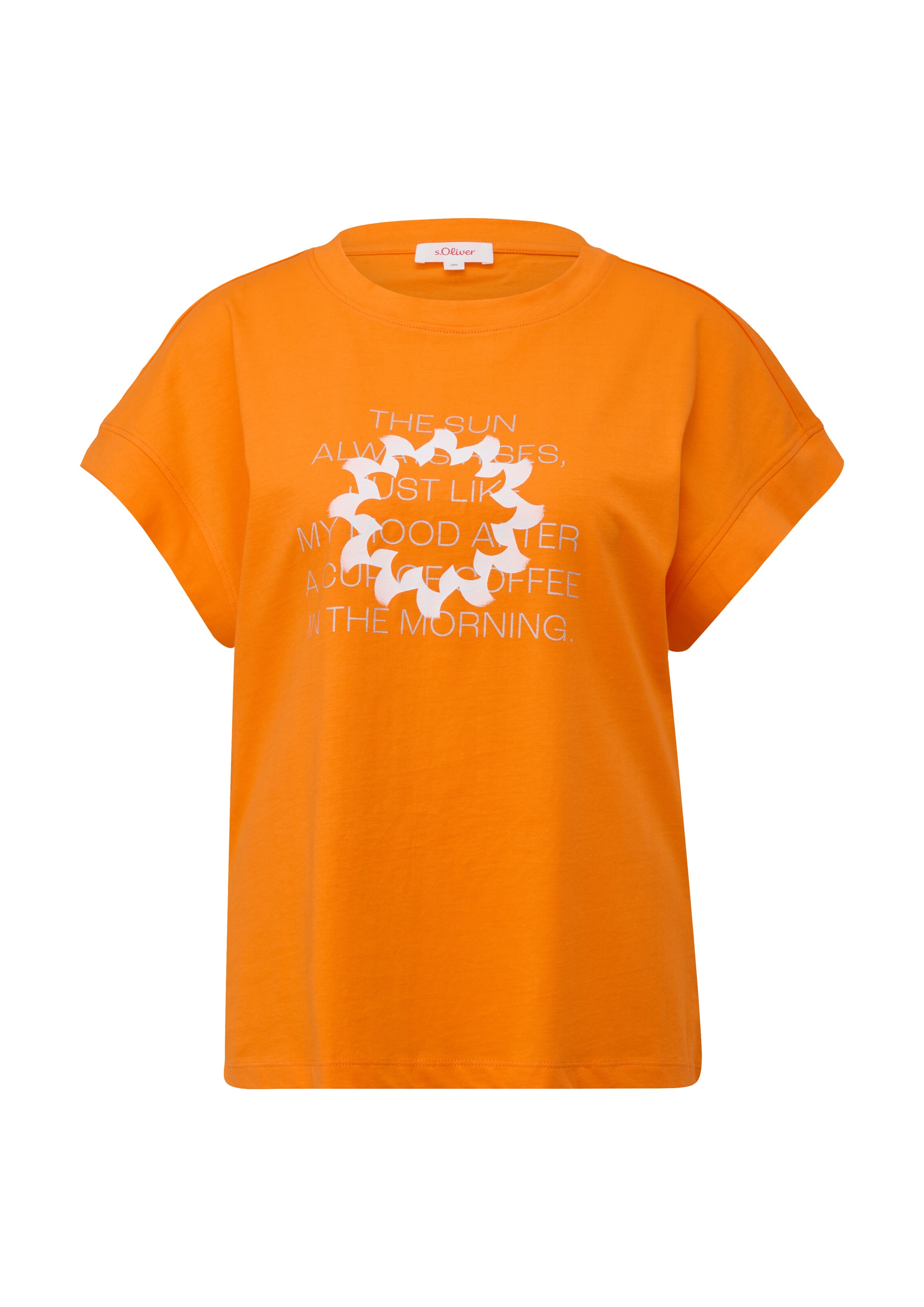 s.Oliver Shirt in Oranje: voorkant