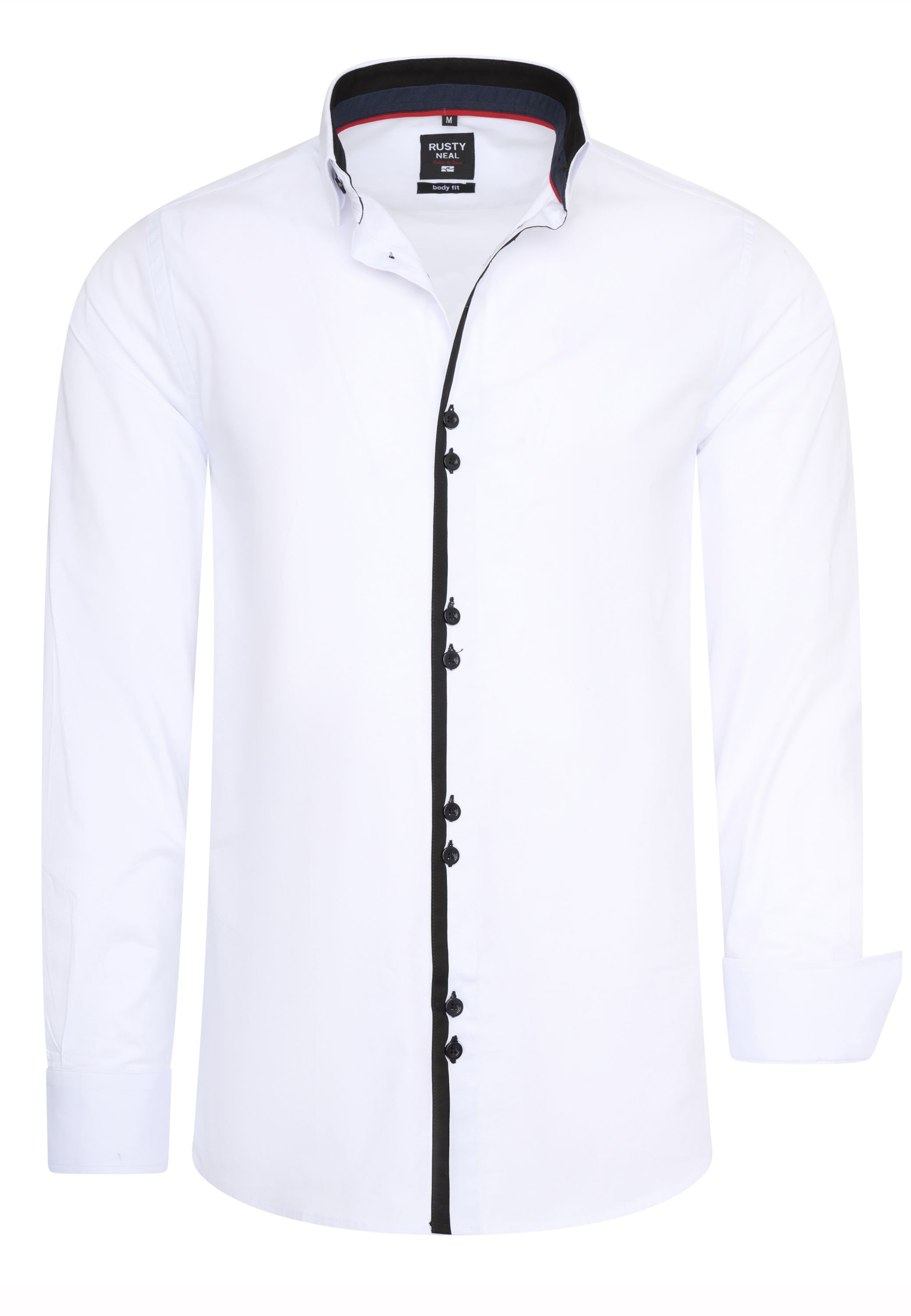 Chemise Rusty Neal en blanc : devant