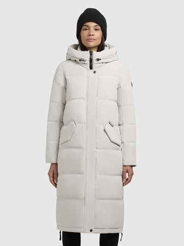 khujo Wintermantel ' Riad-YM ' in Beige: voorkant