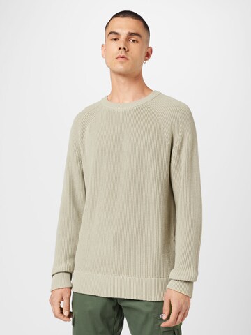 NN07 Пуловер 'Jacobo' в бяло: отпред