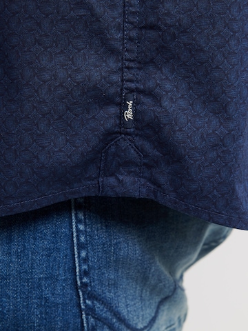 Coupe regular Chemise Petrol Industries en bleu