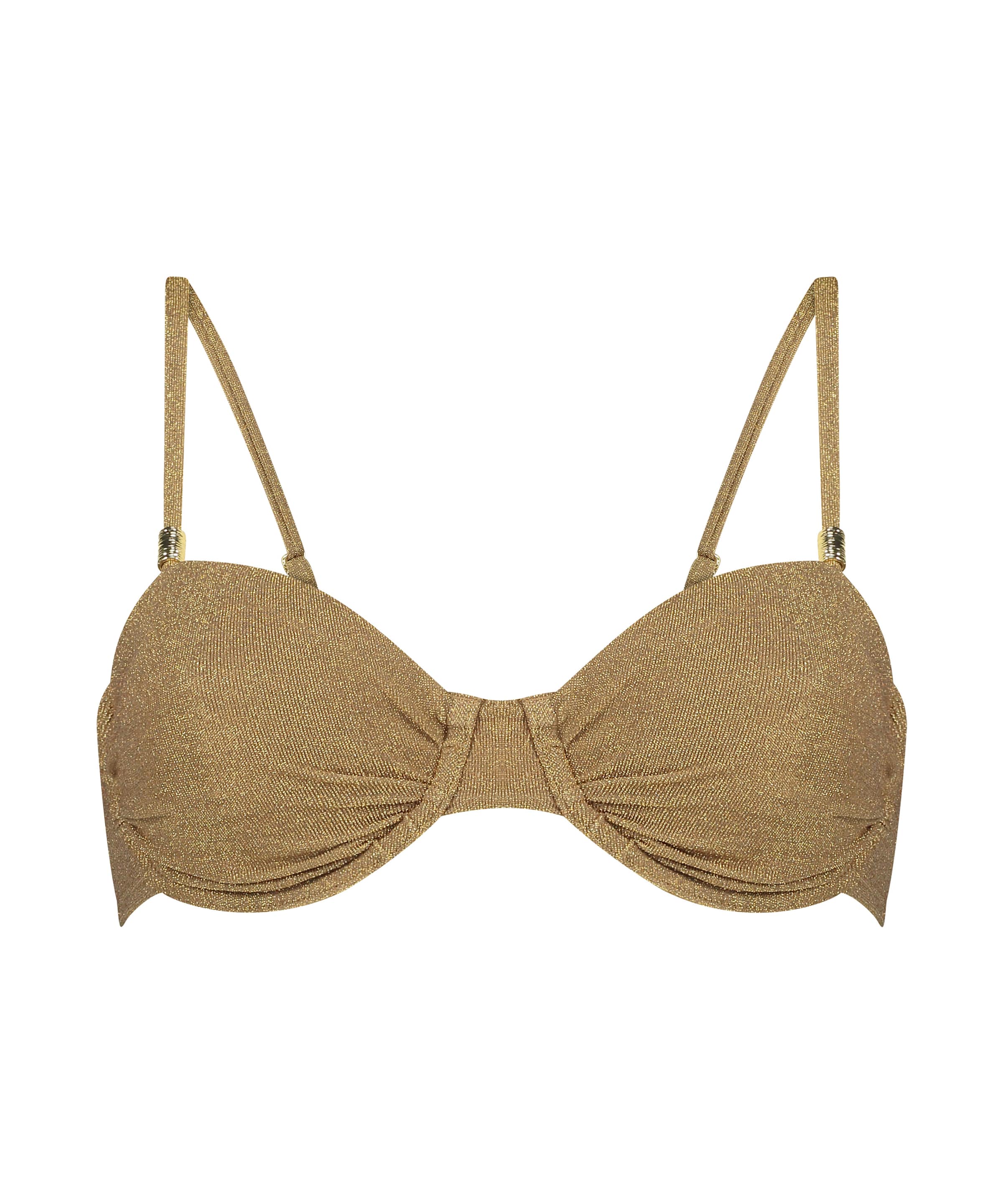 Hunkemöller Балконет Верх бикини 'Goldie' в Золотой: спереди