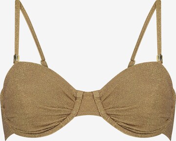 Hunkemöller Balconette Bikinitop ' Goldie Shimmer' in Gold: predná strana