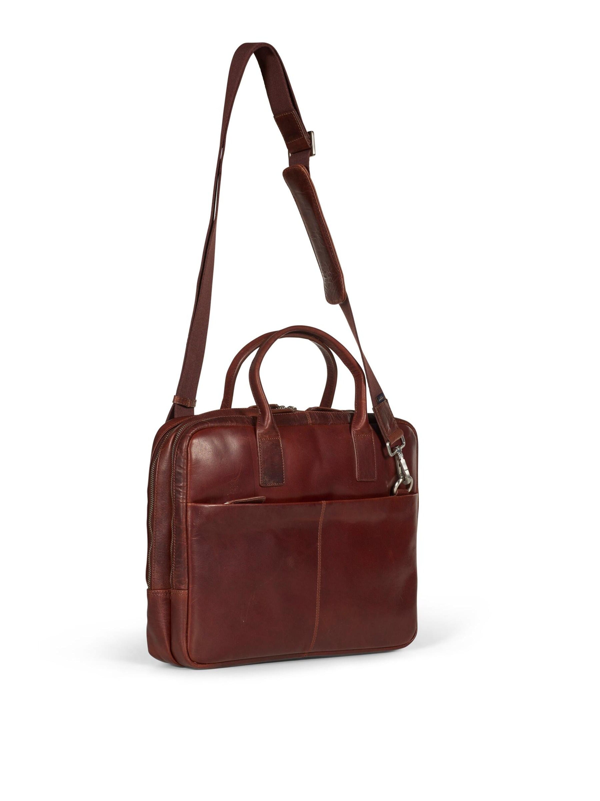Howard London - Bolsa para portátil 'Laptop Bag Stanley Brown' en marrón