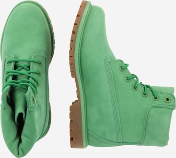 TIMBERLAND Botki sznurowane '6in Premium' w kolorze zielony