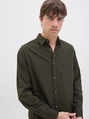Coupe regular Chemise 'JREBINFINTE' JJ Rebel en vert