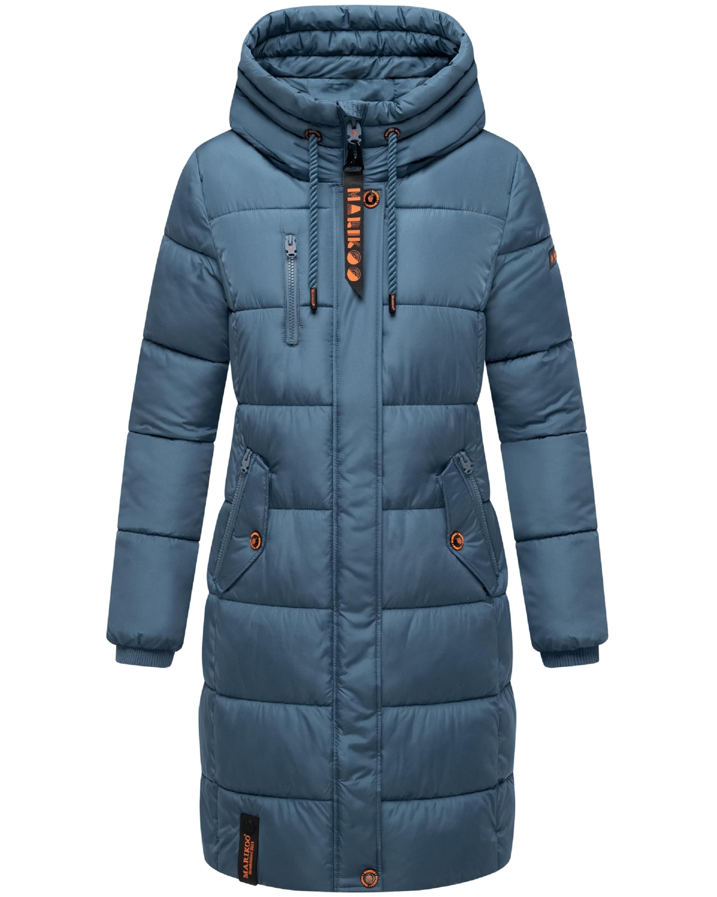MARIKOO Talvemantel 'Yuikoo', värv sinine: eest vaates