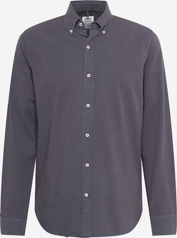 Coupe regular Chemise 'ANTEJO' ECOALF en gris : devant