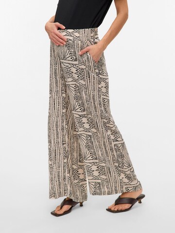 Vero Moda Maternity Wide leg Broek in Beige: voorkant