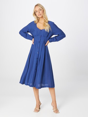 UNITED COLORS OF BENETTON Skjortklänning i blå: framsida