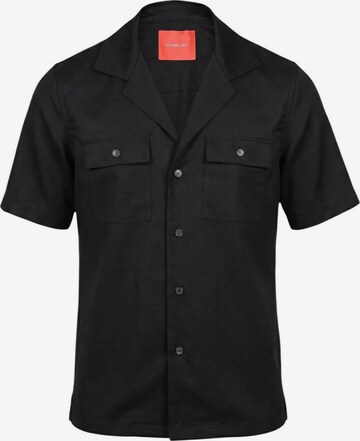 Regular fit Camicia di Gianni Lupo in nero: frontale