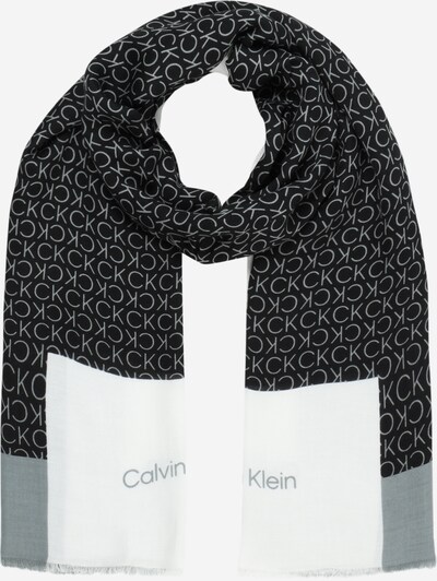 Calvin Klein Sjal i grå / sort / hvid, Produktvisning