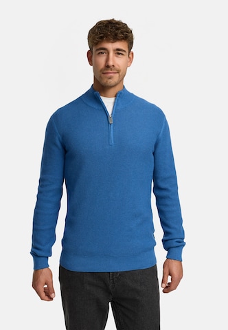 INDICODE JEANS Sweater ' Bull ' in Blue: front