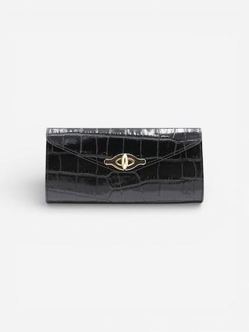 Cheval Firenze Wallet 'MARLON CROC' in Black: front