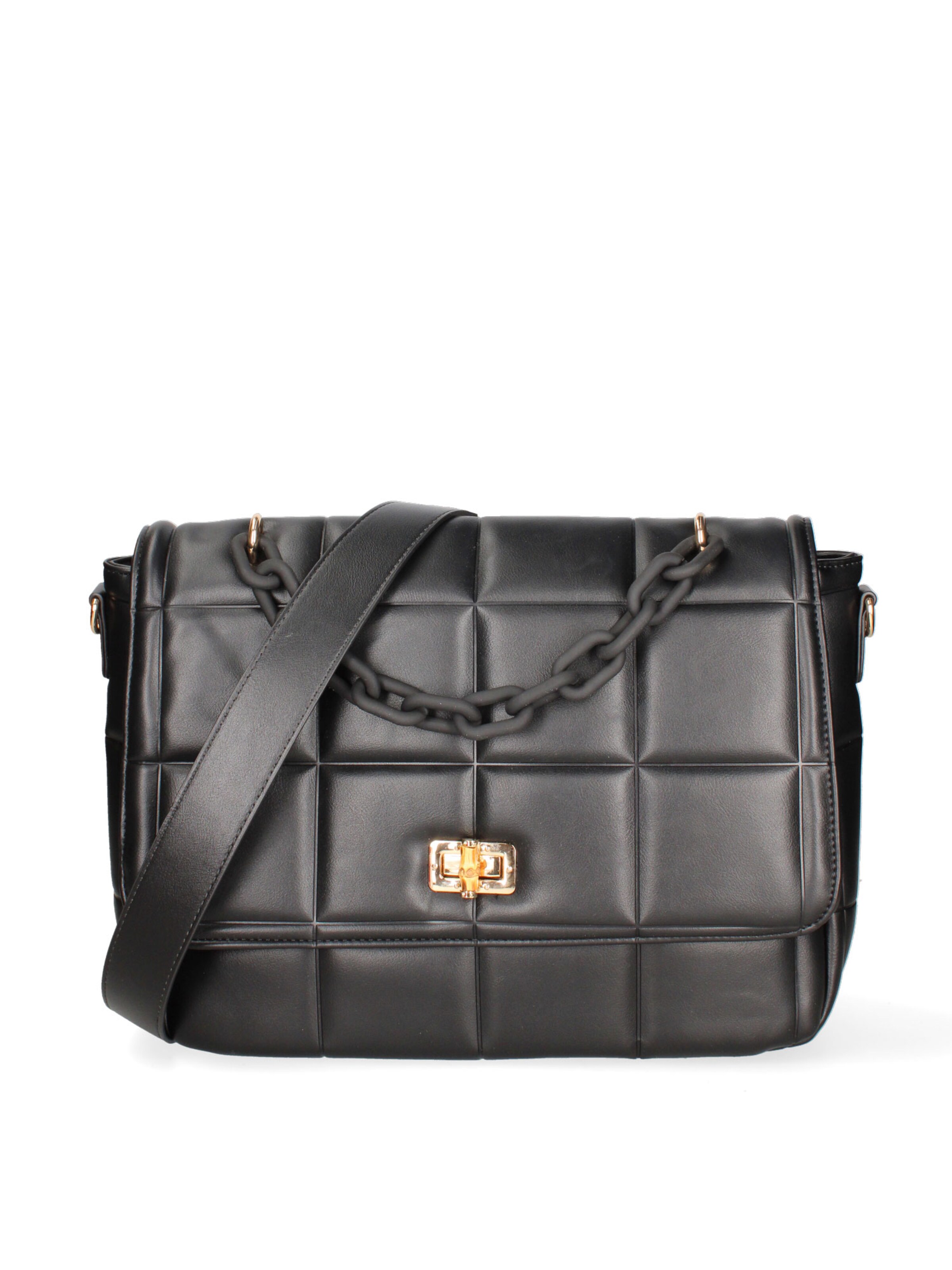 Borsa a mano 'Borsa a mano Solange ecopelle vegana con catena - Diana & Co' di Diana&Co. in nero