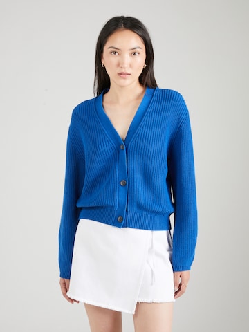 ABOUT YOU Knit Cardigan 'Sana' in Blue: front
