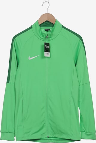NIKE Sweatshirt & Zip-Up Hoodie in S in Green: front