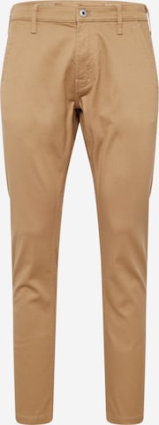 Pantaloni chino di G-STAR in marrone: frontale