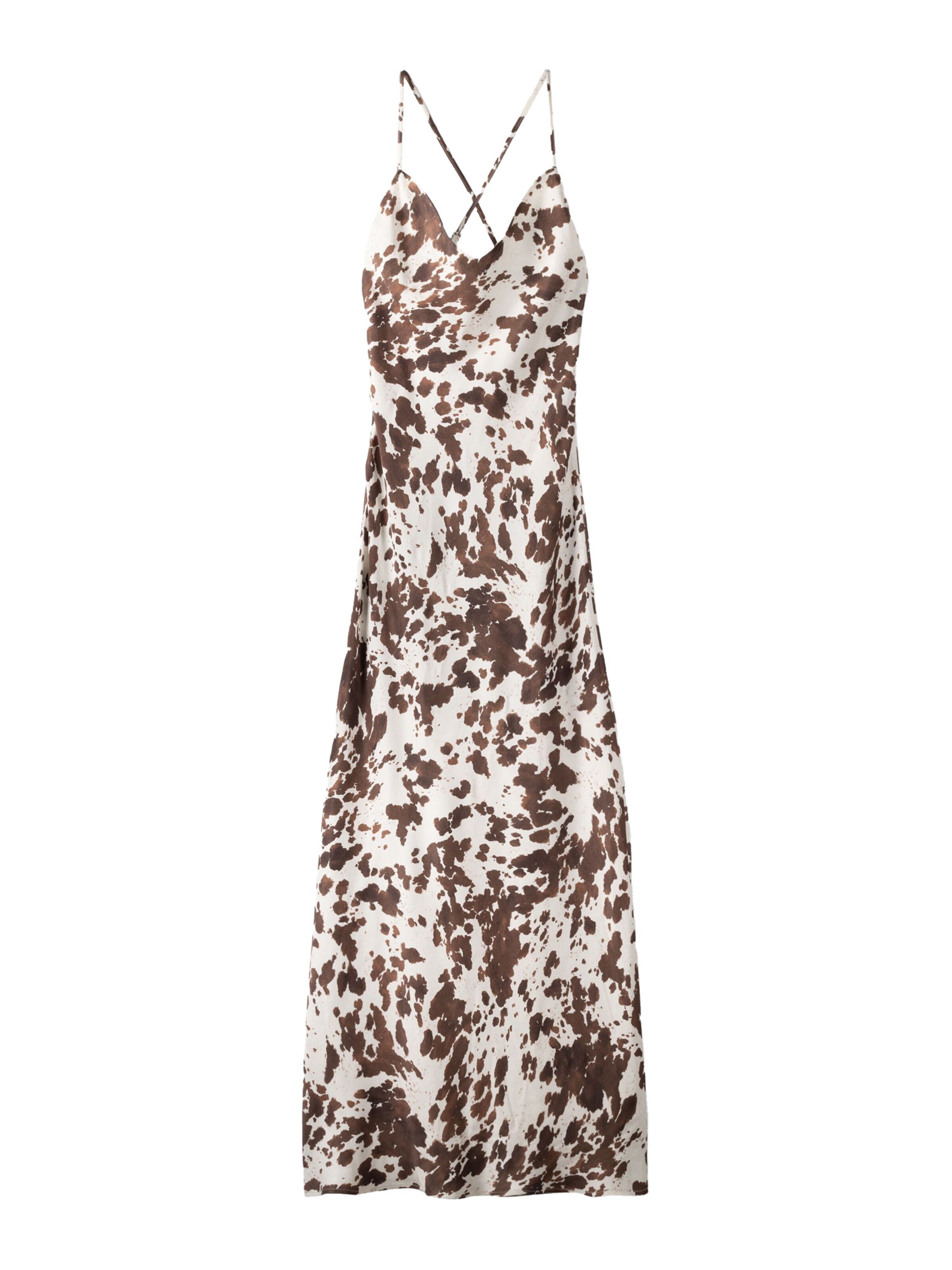 Bershka Šaty - Hnedá: predná strana