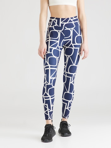 ONLY PLAY Skinny Sportbroek 'FONT-2' in Blauw: voorkant