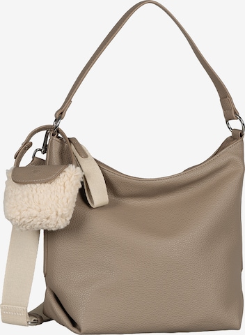 TOM TAILOR Handbag in Grey: front