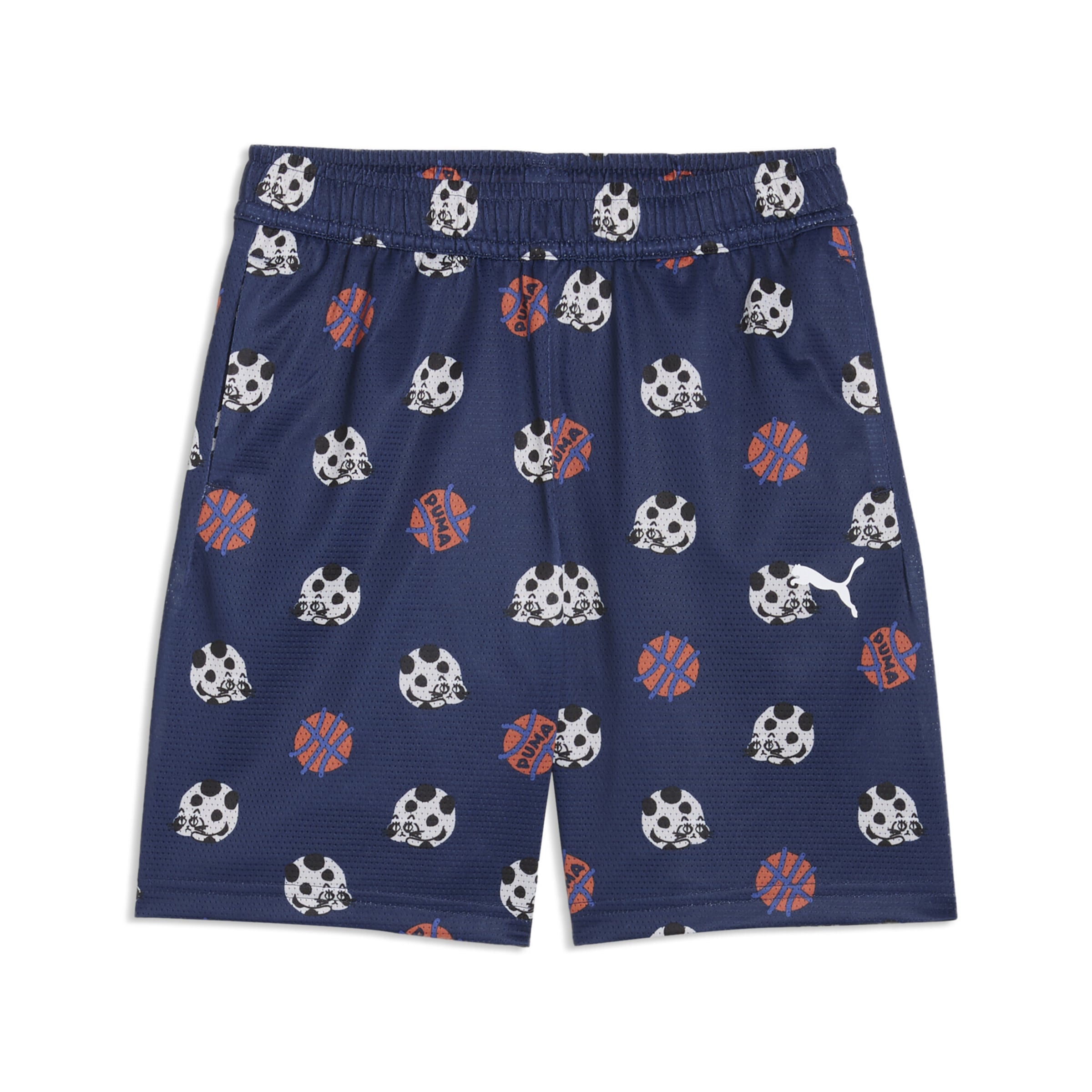PUMA Regular Trousers 'Sporty Cats' in Blue: front