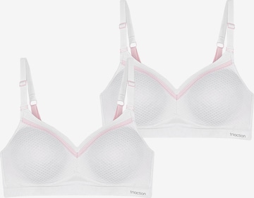 High support Soutien-gorge de sport ' Triaction Free Motion ' TRIUMPH en blanc : devant