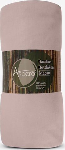 Aspero Bed Sheet 'Macau' in Pink: front