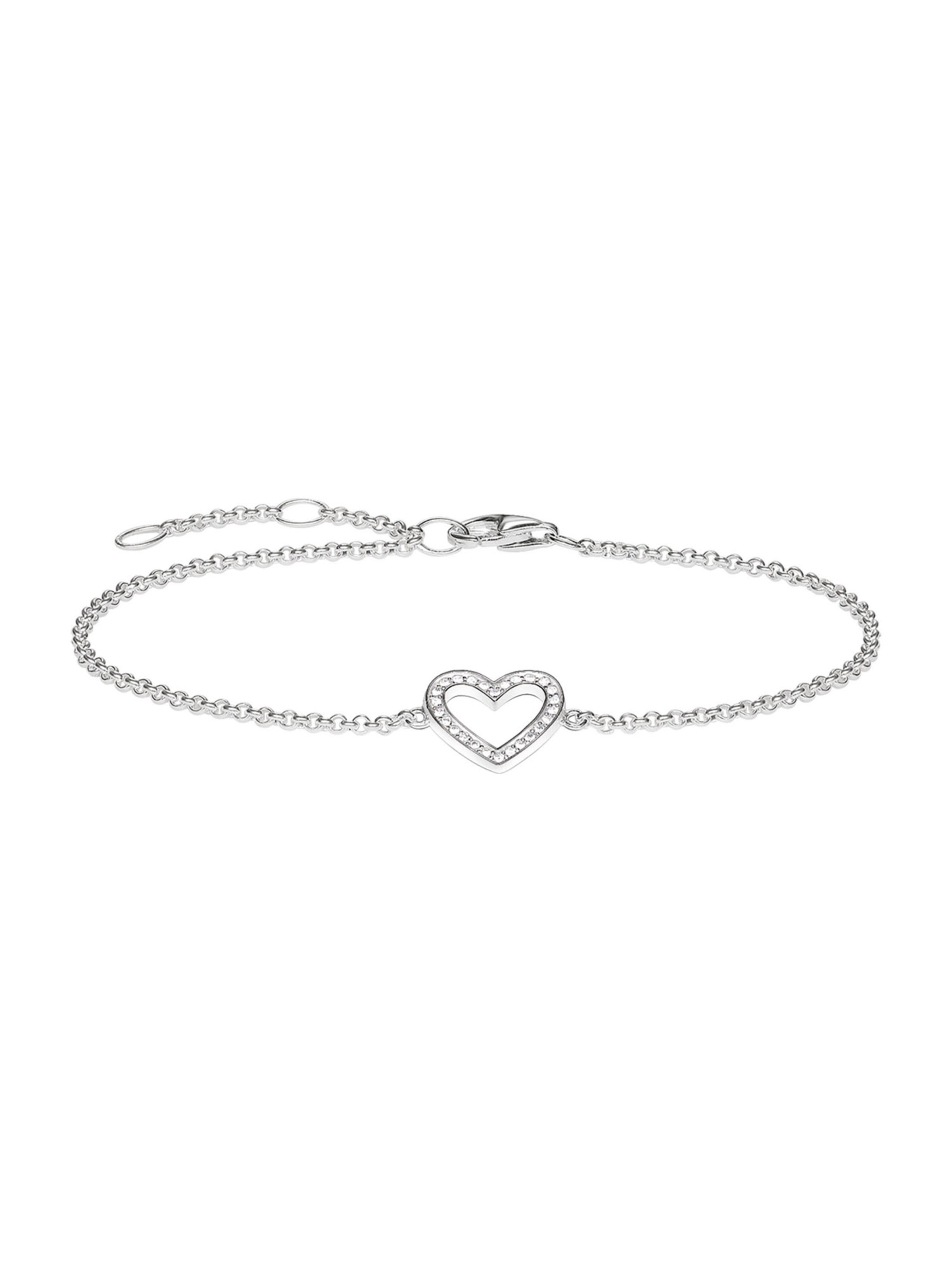 Thomas Sabo Armband 'Herz' in Silber: Vorderseite