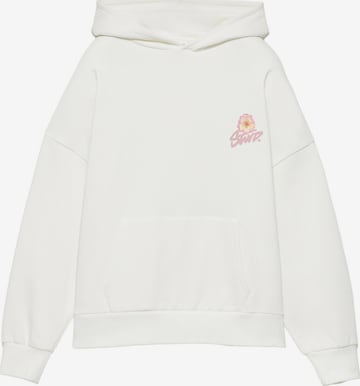 Pull&Bear Sweatshirt in Weiß: Vorderseite