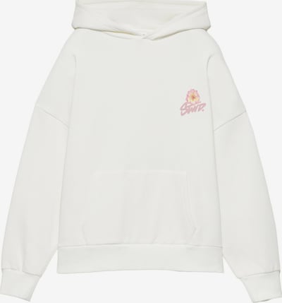 Pull&Bear Sweater majica veličine XS u svijetložuta / roza / bijela, Pregled proizvoda