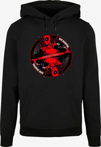 ABSOLUTE CULT Sweatshirt 'Deadpool - Good Bad' in Black: front