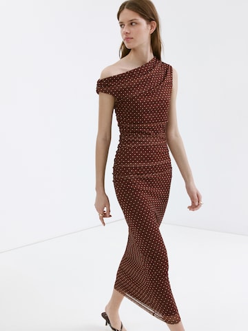 MANGO Kleid 'TOPI' in Braun: Vorderseite