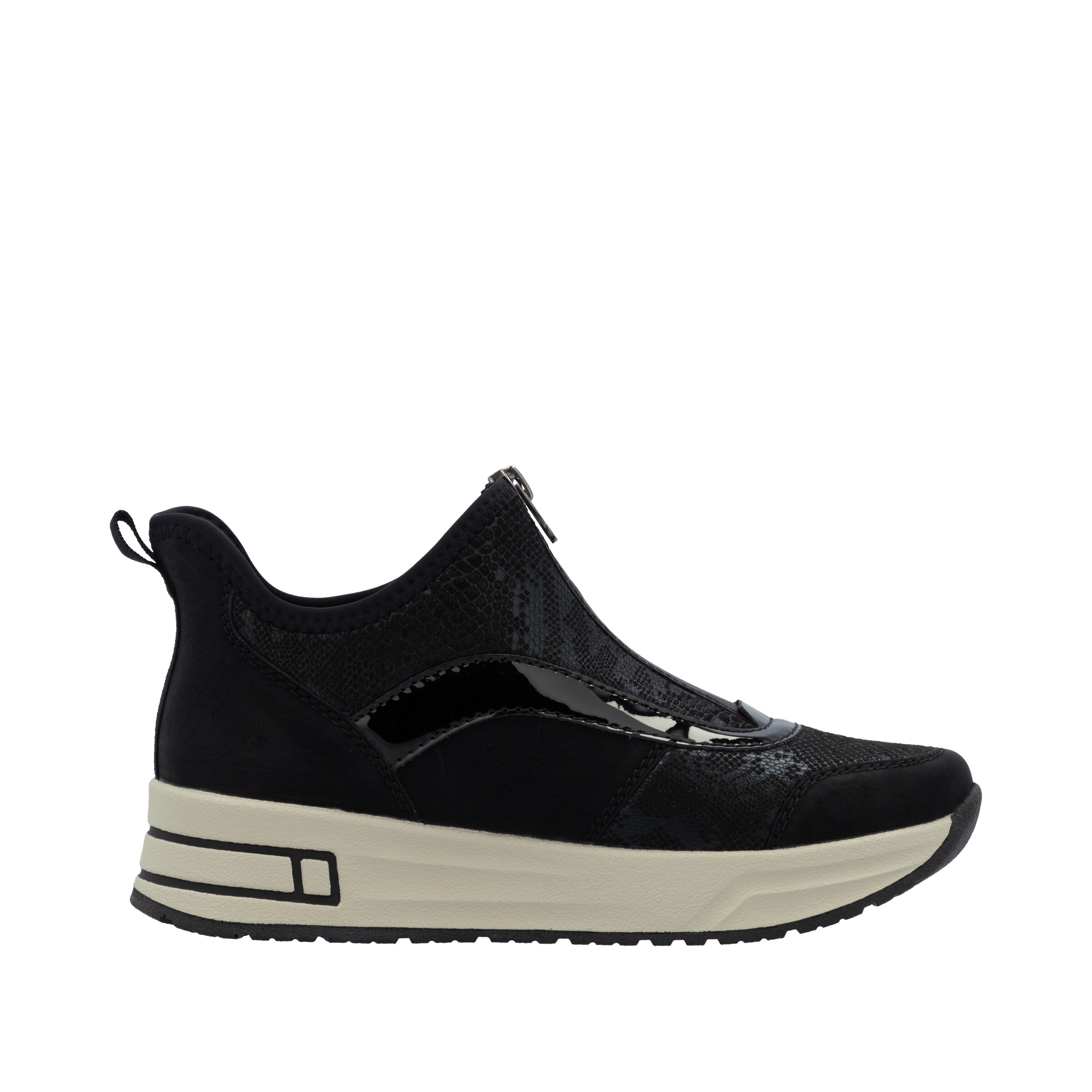 Rieker High-Top Sneakers in Black